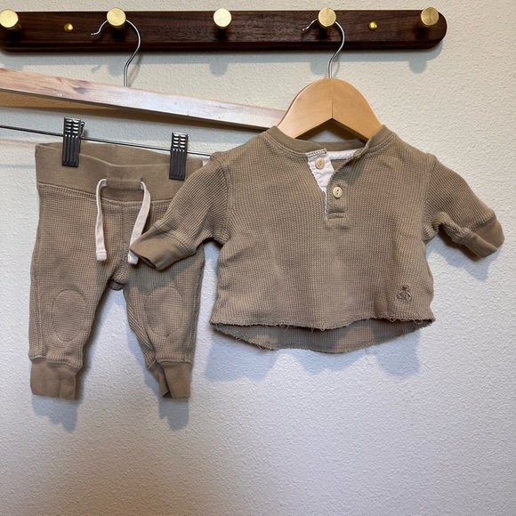 Baby Gap Waffle Knit Set Unisex 0-3 months​ - Picture 1 of 10